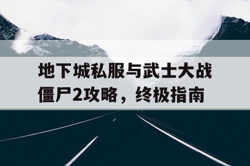 地下城私服与武士大战僵尸2攻略，终极指南