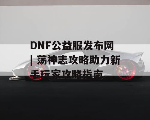 DNF公益服发布网 | 荡神志攻略助力新手玩家攻略指南