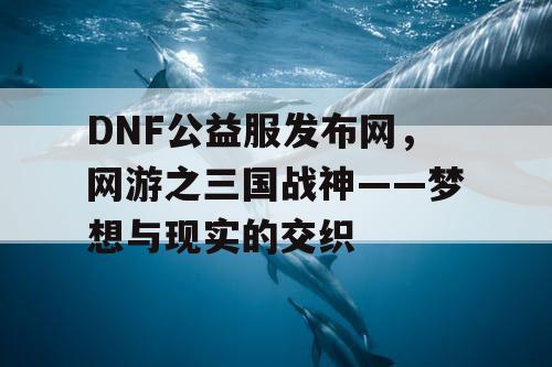 DNF公益服发布网，网游之三国战神——梦想与现实的交织